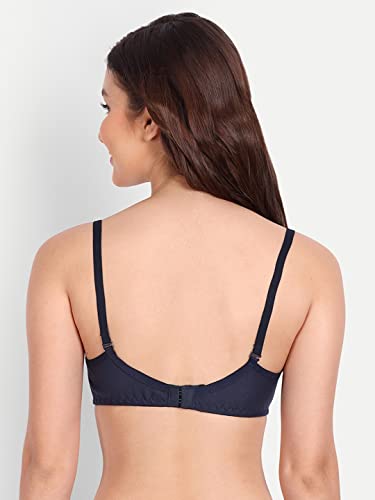 Image of Padded Everyday Bra for Women - Made of Pure Cotton Full Coverage Non Wired Seamless Pushup Soft Cup for T-Shirt Saree Dress Sports Garment for Daily Use Everyday