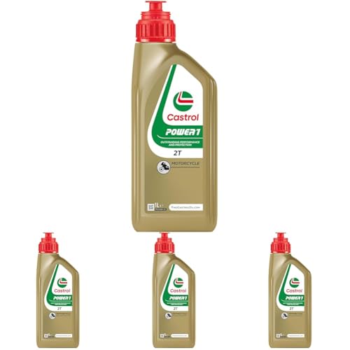 Castrol POWER1 2T Aceite de Moto 1L (Paquete de 4)