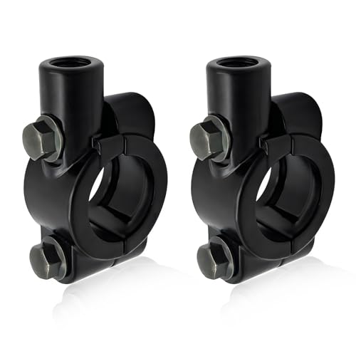 KVAEY 2PCS Motorcycle Handlebar Mirror Mount Holder, 8mm 7/8" Handlebar