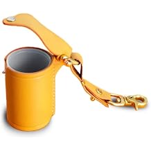 ZVZKC Leather 35mm Film Case Keychain، 35mm Film Holder Film Canisters with Caps for Film Photography & Gifts، H 1.96inch / 5cm Yellow