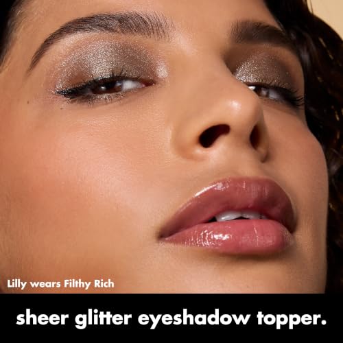 e.l.f. Fine As Fleck Glitter Eyeshadow, Filthy Rich - image 2