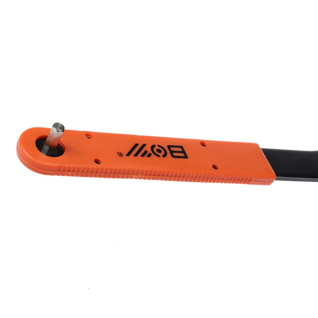Llave de acero para pedalier de bicicleta, llave de anillo de bloqueo de bielas de 28,5 cm con herramienta de cubierta de manivela, para reparación integrada de pedalieres inferiores