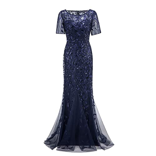 Robe de soirée sirène en dentelle raffinée et tulle de qualité supérieure