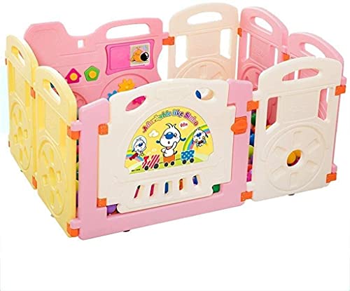 ベビーベビーサークル ベビーフェンス 特大 8 パネルセット 遊び場 取り外し可能な幼児 クロール アウトドア ファミリールーム ディバイダー 安全柵 おもちゃ (色 : B)