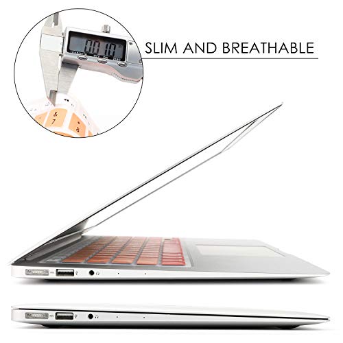 Peau de clavier en silicone MacBook Pro 38,1 cm lavable teinte orange dégradé