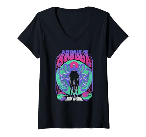T-shirt Disney Villains Ursula Col V Vetement Retro Femme Vintage Poster
