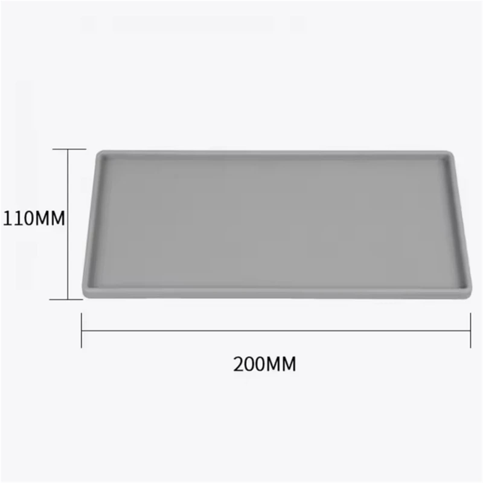 Salvamanteles de silicona, Salvamanteles De Silicona Multicolor 110mmx200mm(C Gray 1pcs)