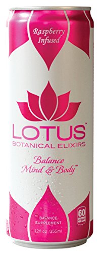 Lotus Botanical Elixirs, Pink Lotus Elixir, Raspberry Infused, 12 Fluid Ounce (Pack of 12)