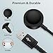 Galaxy Watch Charger Fast Charging Station for Samsung Galaxy Watch8 Classic/Watch 8/Watch7 Ultra/FE/6/5/5 Pro/4/3/Active2,Samsung Magnetic SmartWatch Wireless Charger Dock with 1A USB Power Adapter