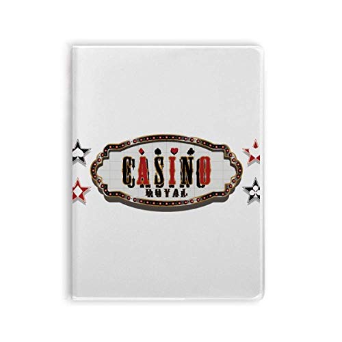Carnet de notes de table de jeu casino noir et rouge pour soirées