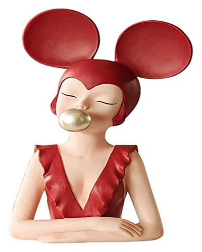 Bijoux Girl Statue Résine Idée Cadeau d'Anniversaire et de Mariage