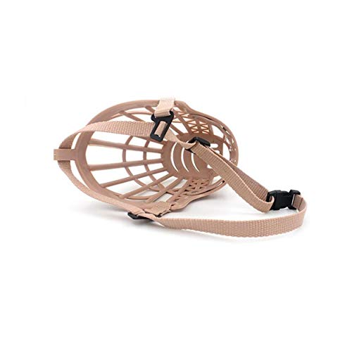 Beikalone 7Pcs/Set Plastic Dog Muzzle, Anti Bite Adjustable Pet Basket, Dogs Training Mouth Cover Mesh Cage, Breathable Comfortable #TOP7