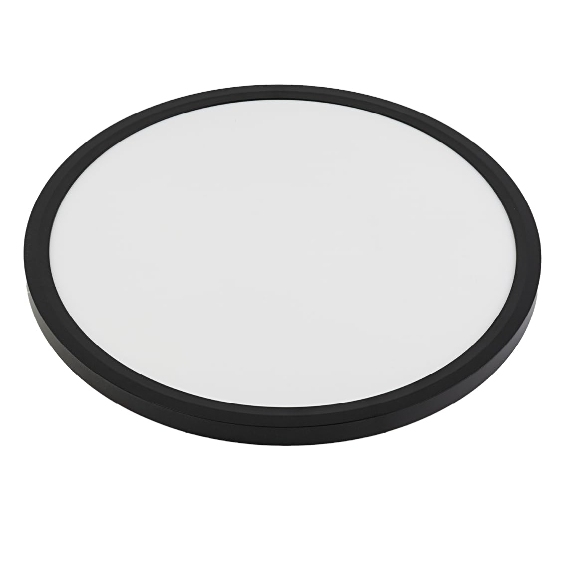 LUXULA 2 Stück LED Deckenleuchte flach Ø50cm, Schwarz, 22W 2200lm, CCT