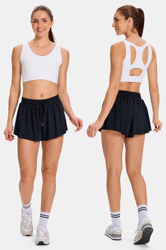 Blaosn Flowy Athletic Shorts for Women Gym Yoga Workout Running Short Pants Tennis Skirt Sweat Skort Casual Summer Clothes2