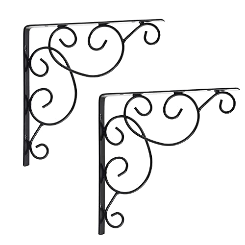 Support d'étagère en métal robuste, finition soignée pour décoration durable