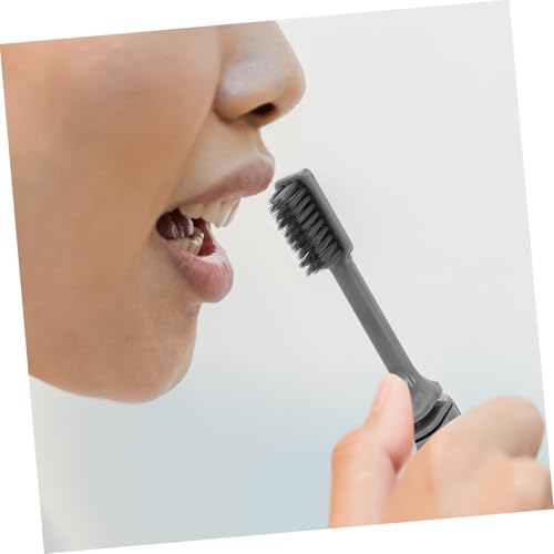 Homoyoyo 10 Stück Teiliges Faltbare Staubdichte Zahnbürsten mit Extra Weichen Borsten Kompakt und Tragbar für Reisen Camping Schule Graue Zahnbürsten für Erwachsene und Unterwegs – Bild 4