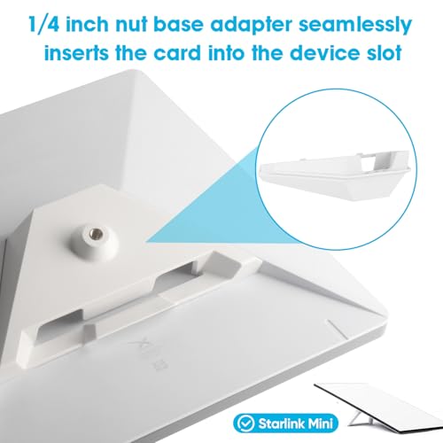 Starlink Mini Adjustable Wall Mounted Kit Accessories, Including 1/4 inch Nut Base Adapter，Suitable for Connecting and Fixing Starlink Mini Devices (1/4 starlink Mini nut Adapter) by PLEASANTLY - Image 3