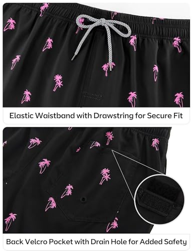 Image of APTRO Men's Swim Trunks with Compression Liner 5 Inch Bathing Suit Beach Swimsuits