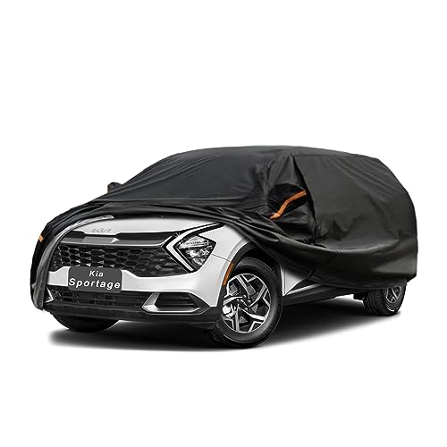 Image of GUNHYI 7 Layer SUV Car Cover Custom Fit Kia Sportage (2010-2025) Waterproof All Weather, Heavy Duty Outdoor Snow Sun Rain Uv Protection (Ships from US Warehouse, Delivery 3-8 Days)