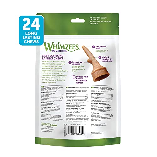 WHIMZEES by Wellness Occupy Antler Natural Dental Chews for Dogs, Long Lasting Treats, Grain