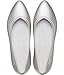 Crocs Women Brooklyn Pointed Flat, Silver Metallic 9 Medium