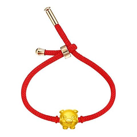Vanski 12 Chinese Zodiac Sign Animal Charm Bracelet Adjustable Lucky Red String Bracelet Cover
