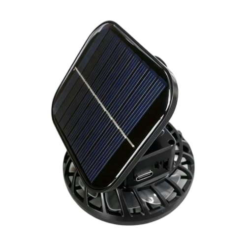 Ventilador de clip para sombrero solar con flujo ajustable de 3 velocidades