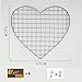 Produktbild ShouYu DIY Grid Panel Foto Wand,Ins Mesh Wand,Multifunktion Gitterwand Deko,Memo Brett Organisator Regale (Heart-Shaped Black)