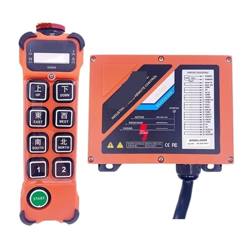 Radiocommande de grue H208 sans fil pour pont roulant et palan