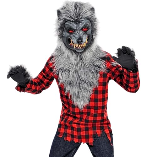 Boys Hungry Howler Costume Set - Large (12-14) 1 Set - Haunting Party Wear Perfect for Halloween and Themed Party Fun