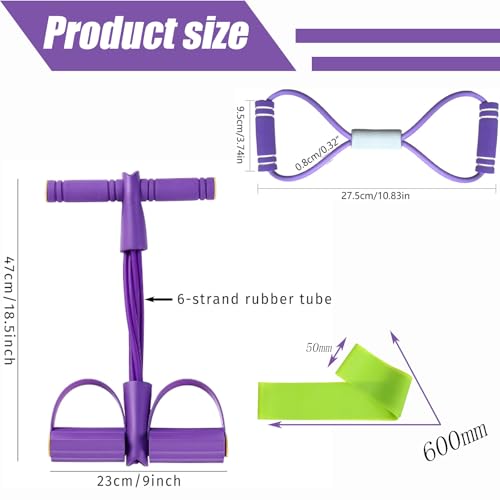 Bauchtrainer-fuer-Zuhause-3-Teiliges-Fitness-Set-mit-Expander-Fitness-und-Rueckentrainer-Sportgeraete-fuer-Zuhause-zur-Staerkung-von-Bauch-Beinen-und-Ruecken-TPE-Material-47x23-cm-200-g