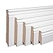 Produktbild Weiße Sockelleisten Alt-Berliner Profil MDF Folie 60/80/100/120mm [SPARPAKET] (60mm Höhe, 40 Stück / 88lfm)