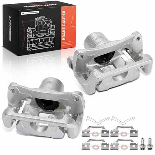 A-Premium Disc Brake Caliper Assembly with Bracket Compatible with Chevrolet & GMC Vehicles - Colorado, Canyon, 2021 2022 - Rear Driver and Passenger Side, 2-PC Set by A-Premium - Used condition - US$122.59