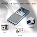 QxbBox 3Pack Adhesive Cell Phone Card Holder Pocket for Back of Phone with Flap, Stick on Wallet ID Credit Card Holder Pouch Sleeve Self Adhesive Sticker Case for iPhone Samsung 3Black