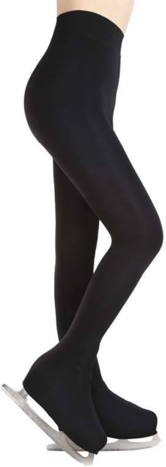 HOMUFigure Skating Practice Pants Girls Ice Skating Tights Pantyhose Over The Boot Legging Fleece Thermal Full Cover