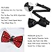 WUXEKZO Men's Boys Pre-Tied Bow Tie for Party, Festivals, Graduation, Fashion Yin Yang Dragon Red Creative Cravat Necktie