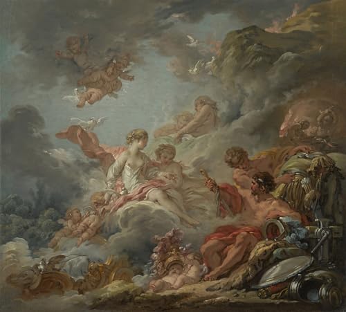 Toile Vulcain présentant les armes à Vénus François Boucher 60x90