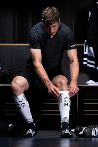 Powerlight Hockey Socks, Ice Skate Socks with Seamless Toe, Lace Bite Protection, Moisture-Wicking, and Quick-Drying.3