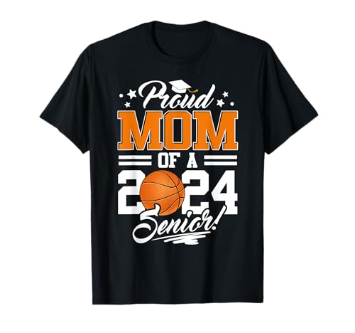 Orgullosa mamá de un baloncesto graduado senior 2024 Camiseta