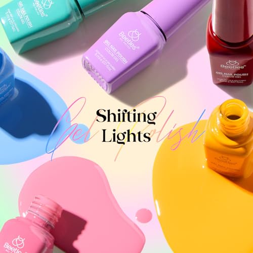 Image of beetles Gel Polish Shifting Lights - Gel Nail Polish Set Brown Burgundy Red Black White Green Purple Glitter 36 Colors with Base Coat Glossy Matte Glitter Top Coat UV LED Soak Off Gift for Women