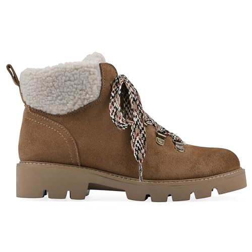 Botte de randonnée en daim haut de gamme White Mountain Gloving marron pour femme 40