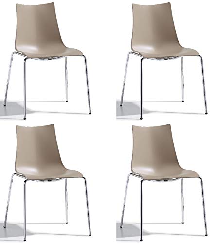 Scab Design Set 4 sedie Zebra Tecnopolimero 4