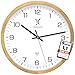 Produktbild Holzwerk ARNSBURG Natur Funkwanduhr Funk Wanduhr Holz-Uhr Vintage Funkuhr lautloses Uhrwerk ohne Tickgeräusche Buche Braun Weiß lautlos aus handgefertigtem Massivholz Natur Holz 30 cm