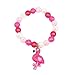 Elesa Miracle 6pc Little Girl Teens Kids Shiny Unicorn Flamingo Owl Mermaid Pendant Beaded Bracelet Value Set Kids Girl Party Favor Pretend Play Bracelet, Set A