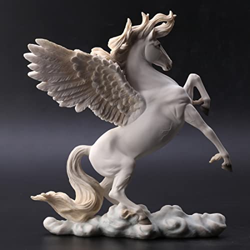 Escultura de resina Veronese Design Pegaso alzado 11in miniatura 4