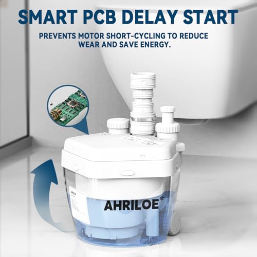 Image of 1-1 /3 HP Utility Sink Pump with 3 Inlets /1 Outlets(Not for Toilet) | 1-1 /3 HP Utility Sink Pump, 1000W Macerator Pump with 3 Inlets /1 Outlets, 2250 GPH Sewage Pump(Not for Toilet)
