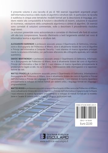 Algoritmi E Principi Dell’Informatica. Esercizi Risolti E Commentati - 2