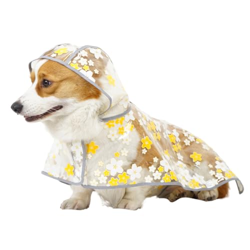 犬レインコート 防水 可愛い 犬カッパ 快適 軽量 汚れ防止 犬服 フード付き 通気性 携帯便利 雨具 カッパ 防塵 ペットレインコート 小中大型犬 着脱簡単 耐久性 散歩 梅雨対策