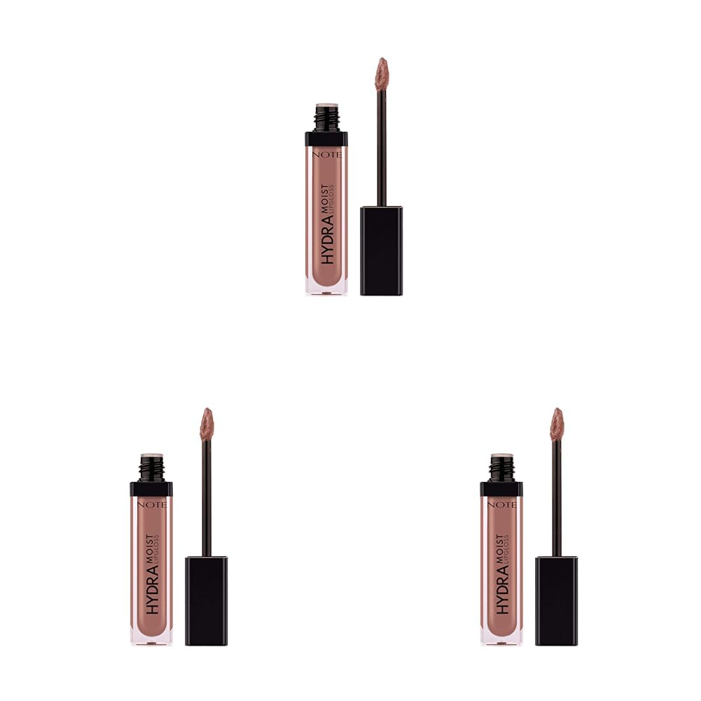 Note Cosmetics Hydramoist Lipgloss Nemlendirici Dudak Parlatıcısı - 24 Smell Of Coffee - Nude (3 paketi)