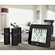 Hama EWS-Trio Funkwetterstation (3 Sensoren, digital, Ellbogen 50m, Thermometer, Hygrometer, Display mit Hintergrundbeleuchtung, 14,7 x 2,6 x 13,3) schwarz